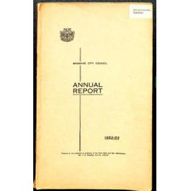 Annual Report Brisbane City Council 1952-1953