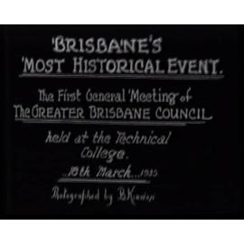 First Council Meeting - March 1925