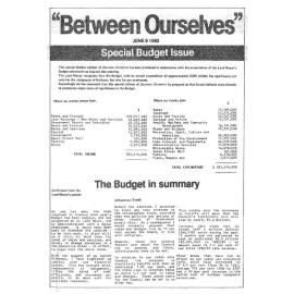 Between Ourselves 1982 Budget Edition