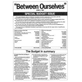 Between Ourselves 1983 Budget Edition