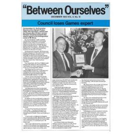 Between Ourselves December 1985