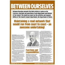 Between Ourselves Department of Works Supplement February 1987