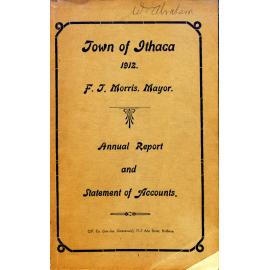 Mayors Report - Ithaca Town Council 1912