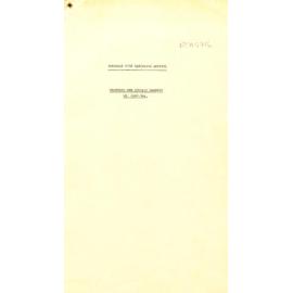 Committee papers regarding establishing Mt Coot-tha Botanic Gardens, 1970