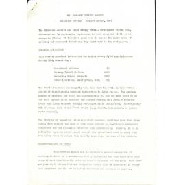 Mt Coot-tha Botanic Gardens Education Officer Report - 1984