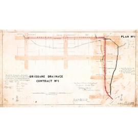 Plan Drainage Contract No. 1 Adelaide Creek Streets 1875