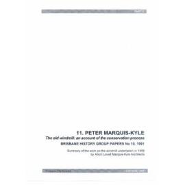 Windmill Tower - Account of Conservation Process 1988