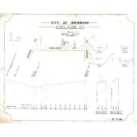 Plans - Adelaide Street improvements to residences c1886 -1889