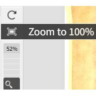 Zoom to 100% button