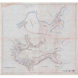 Victoria Park Plan showing site and roads 1914