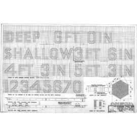Plan of floor and pool tiling in Centenary Pool