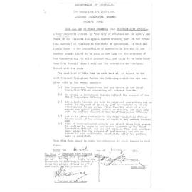 City Botanic Gardens Brisbane - Curator's Correspondence re Zoological Gardens, 1926 - 1938.