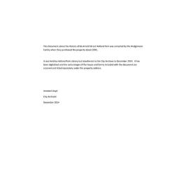 History of 66 Arnold Street Holland Park