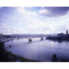 Captain Cook Bridge from Kangaroo Point - 1983