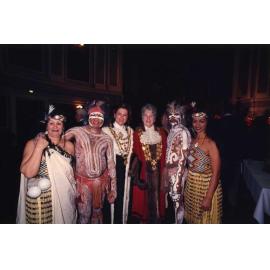 Maori and Aboriginal delegation for Auckland sister city agreement - City Hall 1988