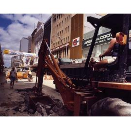 Queen Street Mall Construction Progress - 1981