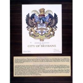 Armorial Bearings Of The City Of Brisbane - Coat Of Arms - 1982