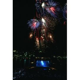 World Expo 88 - Fireworks over River Stage Concert - 1988