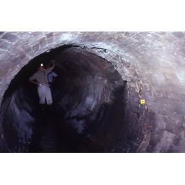 Brick Lined Storm Water Sewer under Adelaide Street - 1980