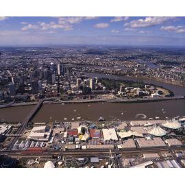 Aerial View of City and Expo 88