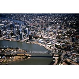 Aerial View of City and Story Bridge - 1987