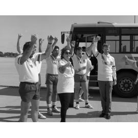 Brisbane Transport and Australian Airlines Tug Of War Competition - Eagle Farm - 1992