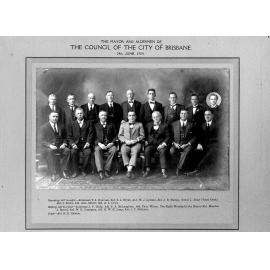 The Mayor and Aldermen of The Council Of The City Of Brisbane 1924 Term Photo.