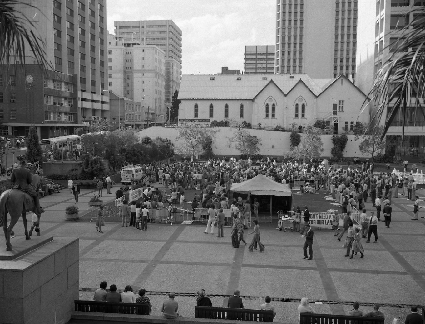 Aboriginal Embassy Tent in King George Square - 1976