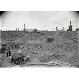 Lake Manchester Dam and Cabbage Tree Creek Reservoir Construction - 1915