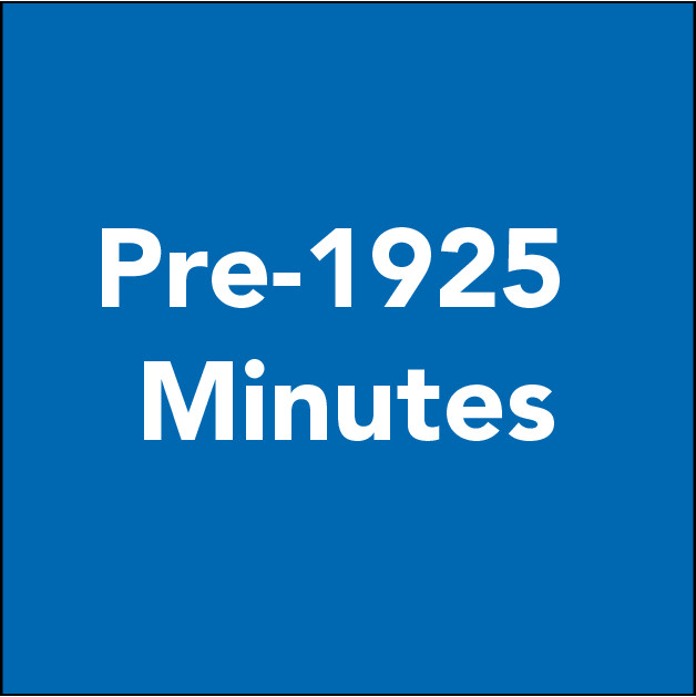 Brisbane City Council Minutes pre-1925