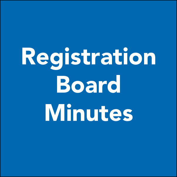 Registration Board Minutes